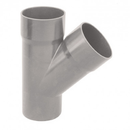 CULOTTE PVC MF 45° D.100 GRIS